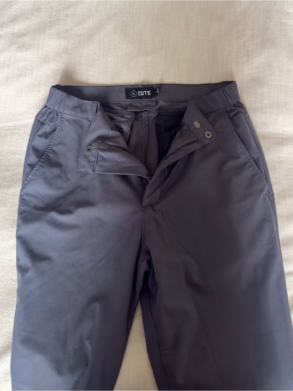 Cuts Clothing Men's Charcoal Performance Chinos